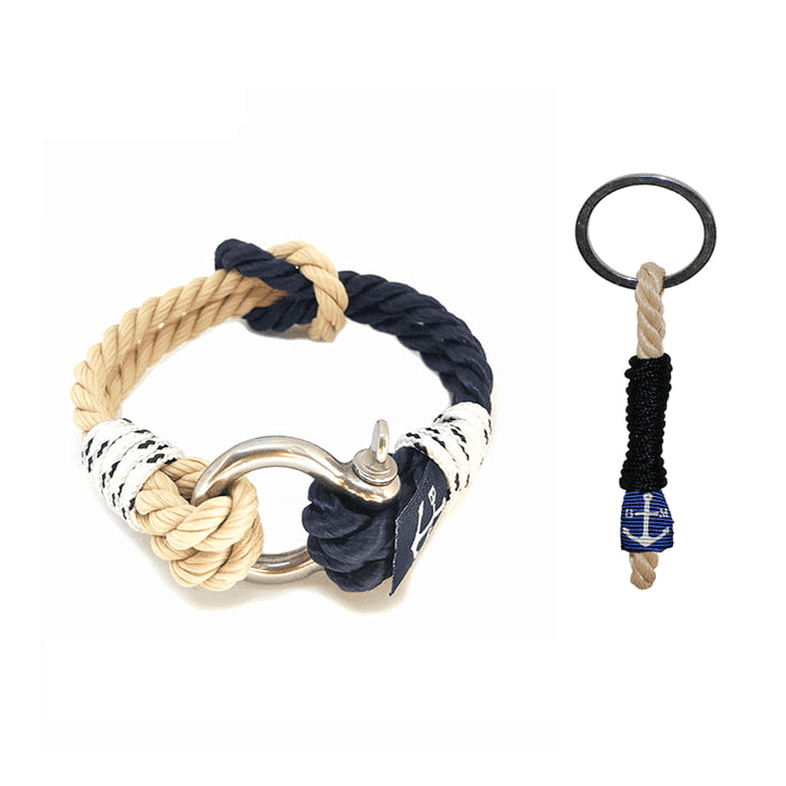Shackle Nautical Bracelet and Keychain