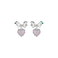 Halo Treasures Dangle Silver Earrings