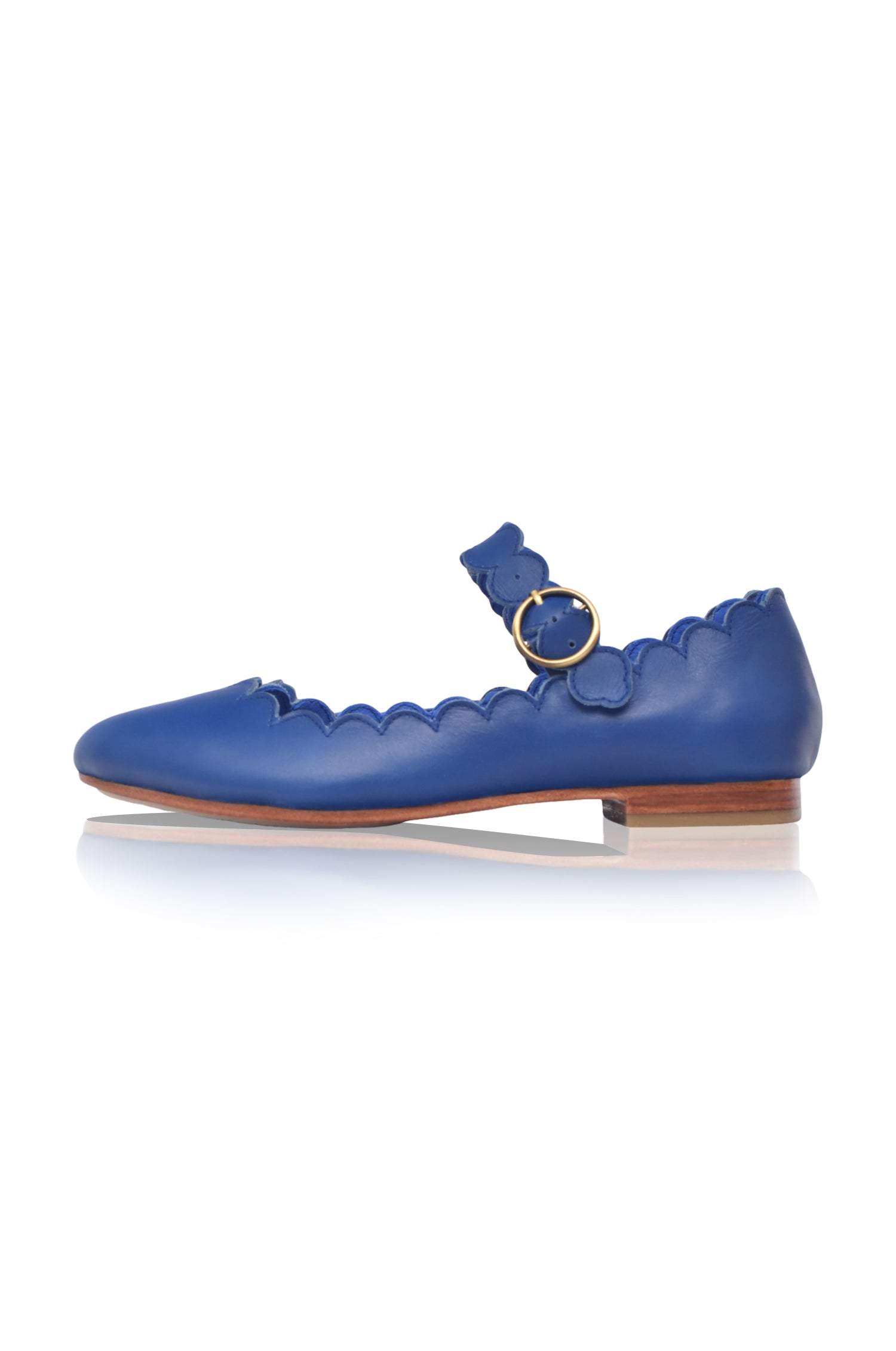 Mia Rosa Scalloped Mary Jane Flats-6