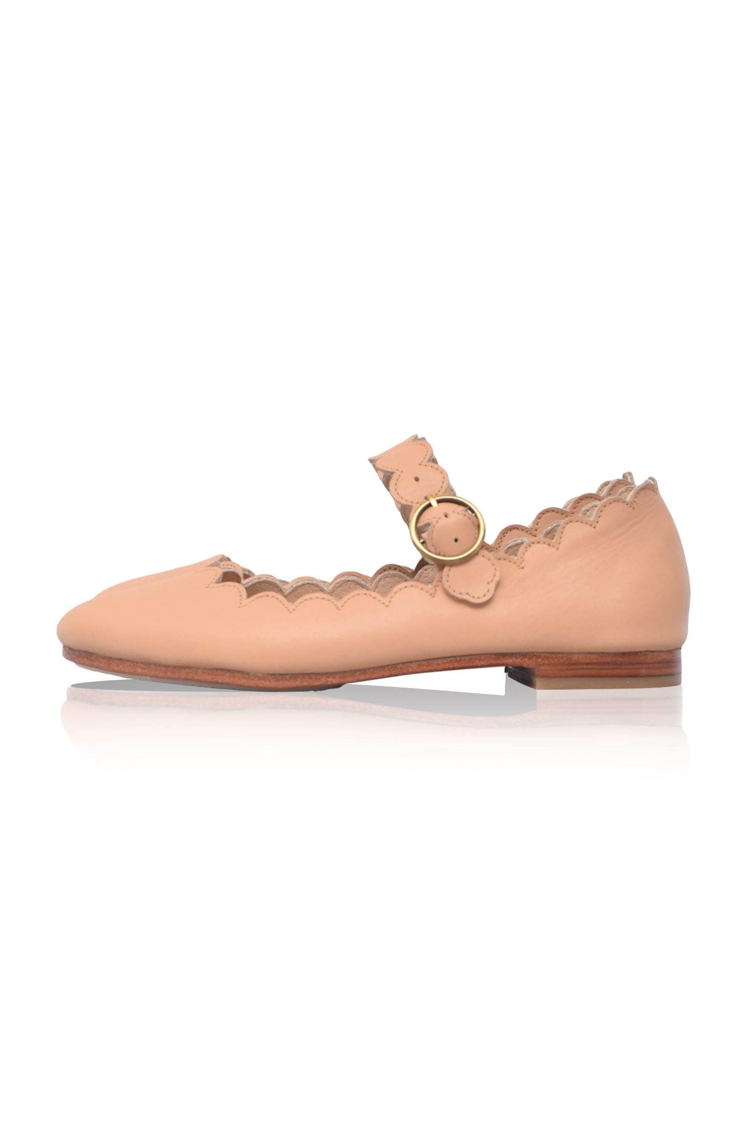 Mia Rosa Scalloped Mary Jane Flats-7