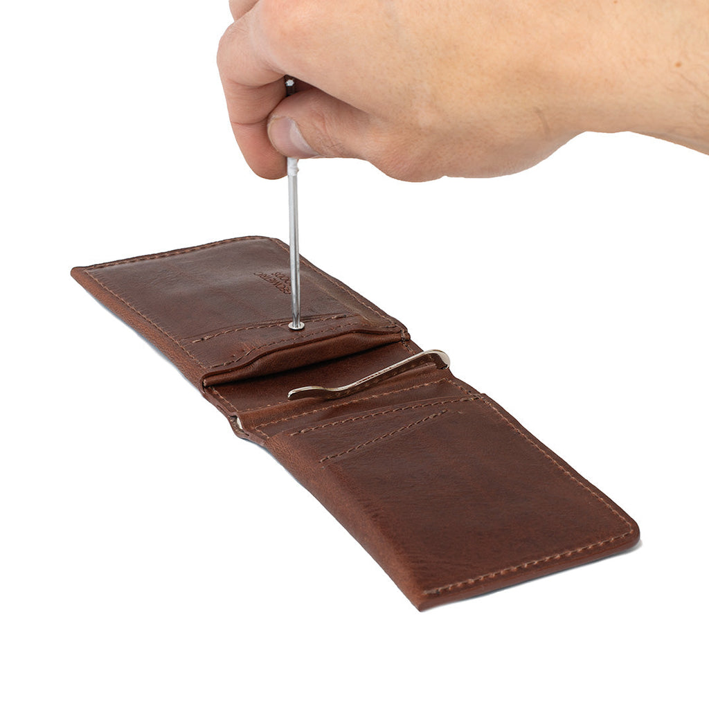 Leather AirTag Wallet with Money Clip 2.0 | RFID Blocking