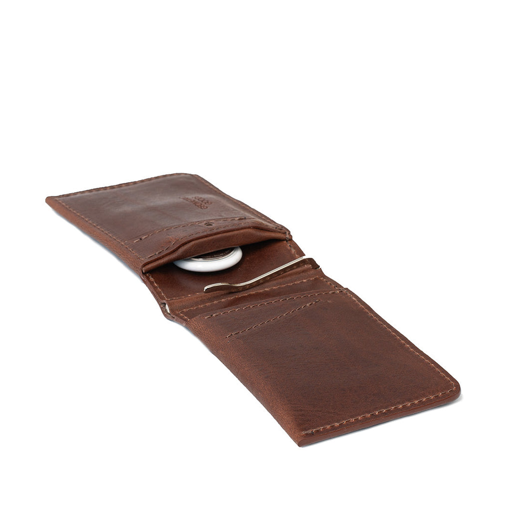 Leather AirTag Wallet with Money Clip 2.0 | RFID Blocking