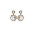 Baroque Swan Gold Earrings