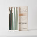 Ebony Bergamot Ombre Taper Candles