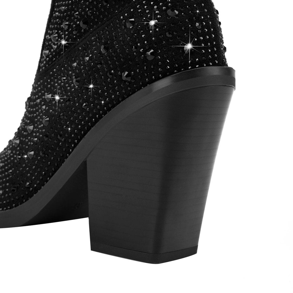 Elegant Rhinestone Country Princess Boots