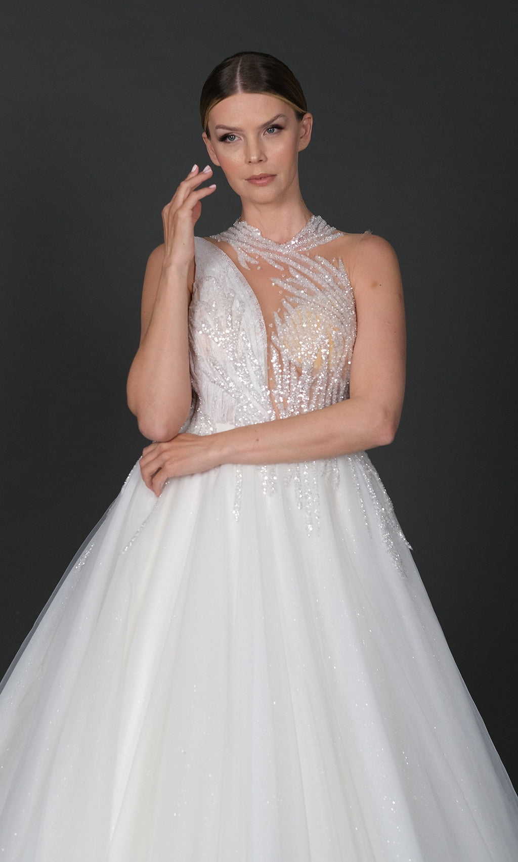 Katre narrow skirt a line wedding dress