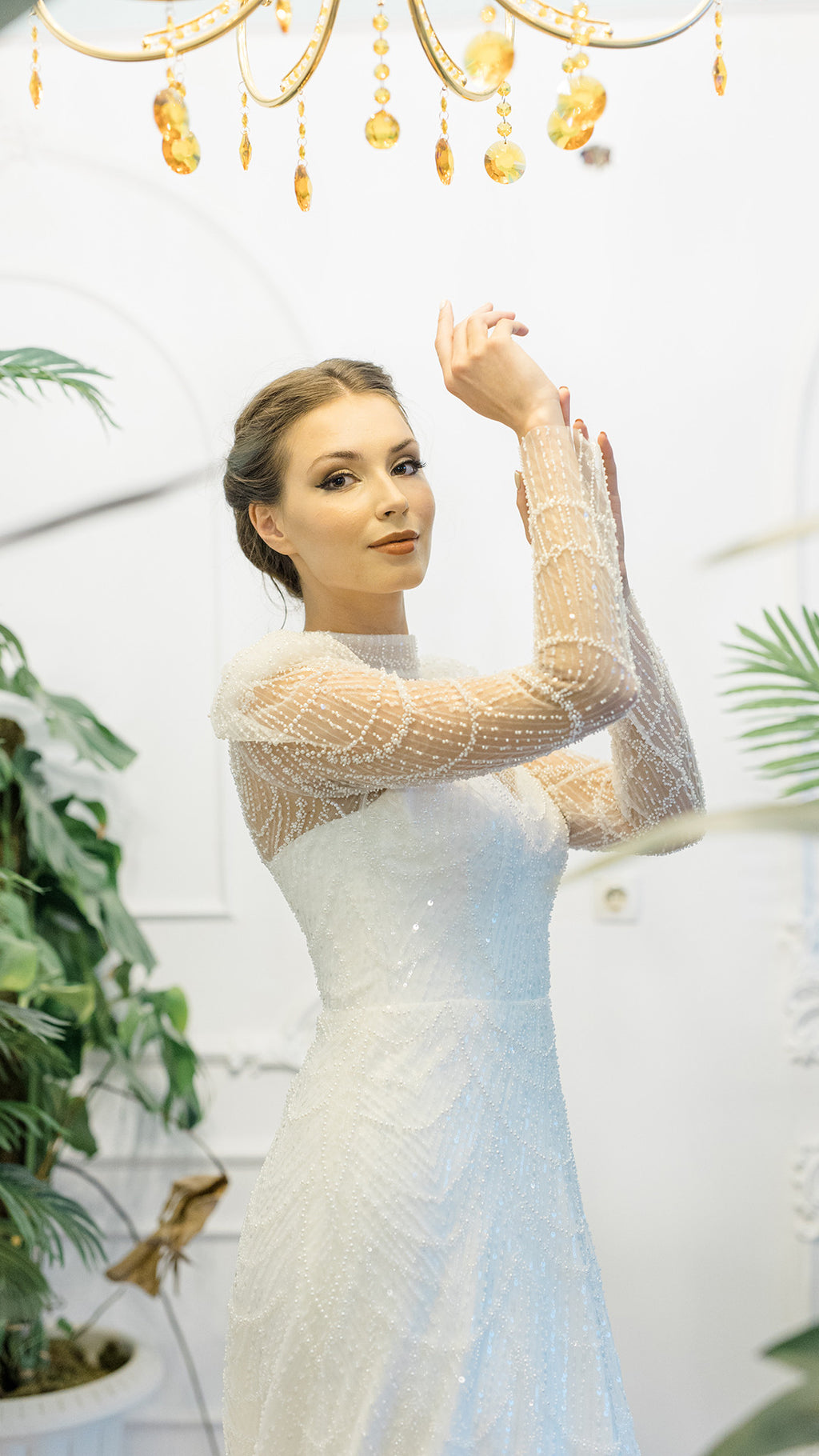 BERRAK column wedding dress