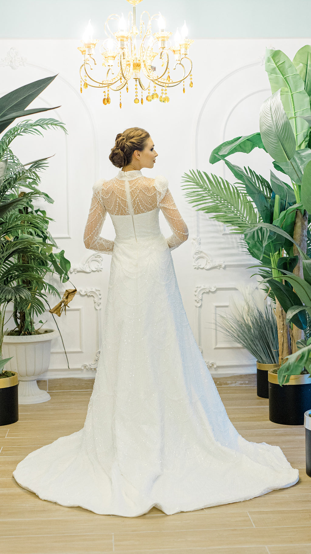 BERRAK column wedding dress
