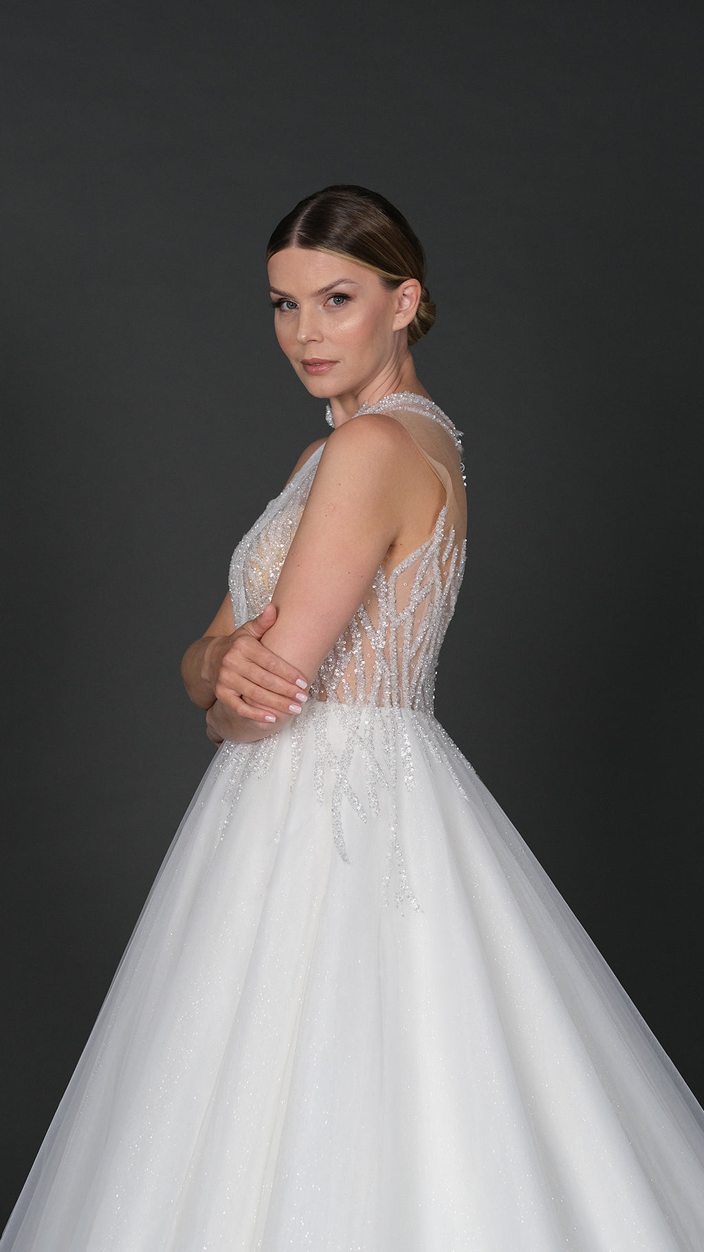 Katre narrow skirt a line wedding dress