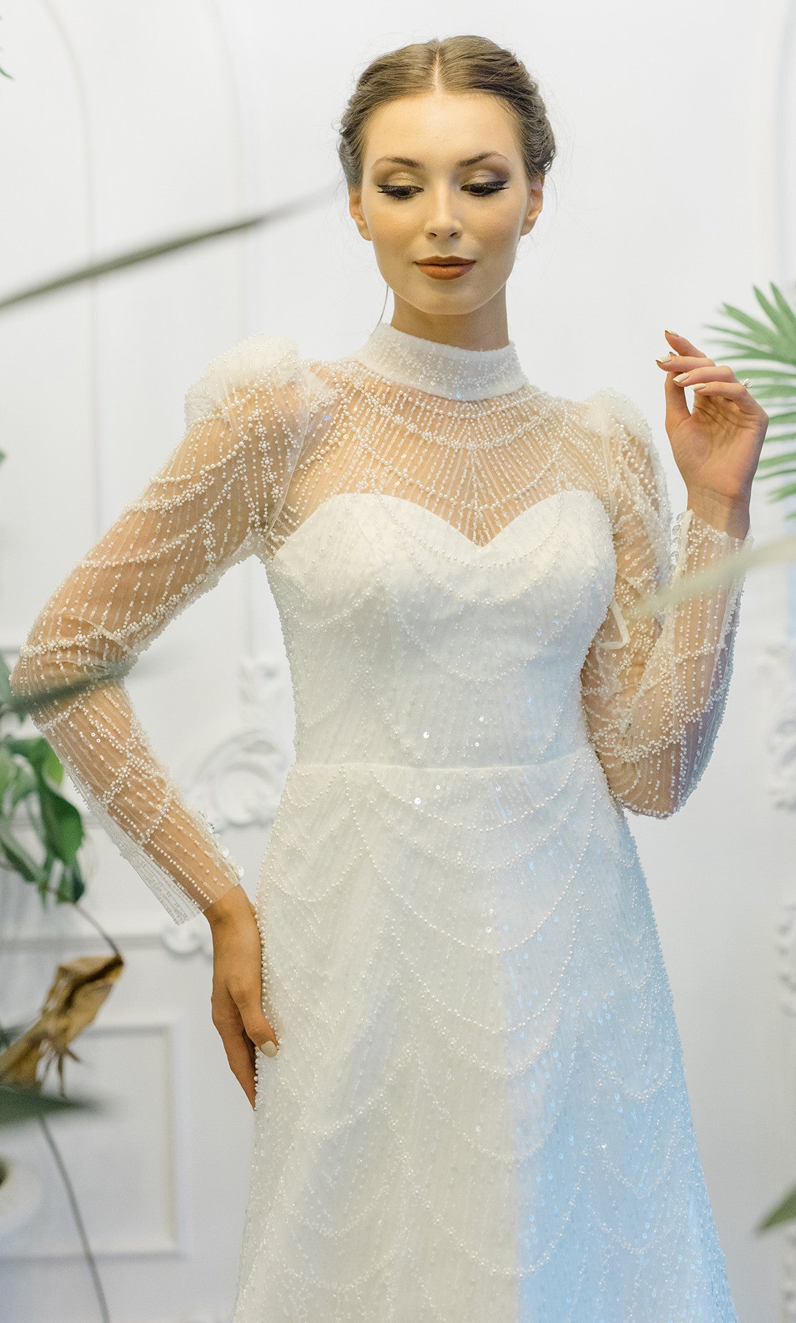 BERRAK column wedding dress
