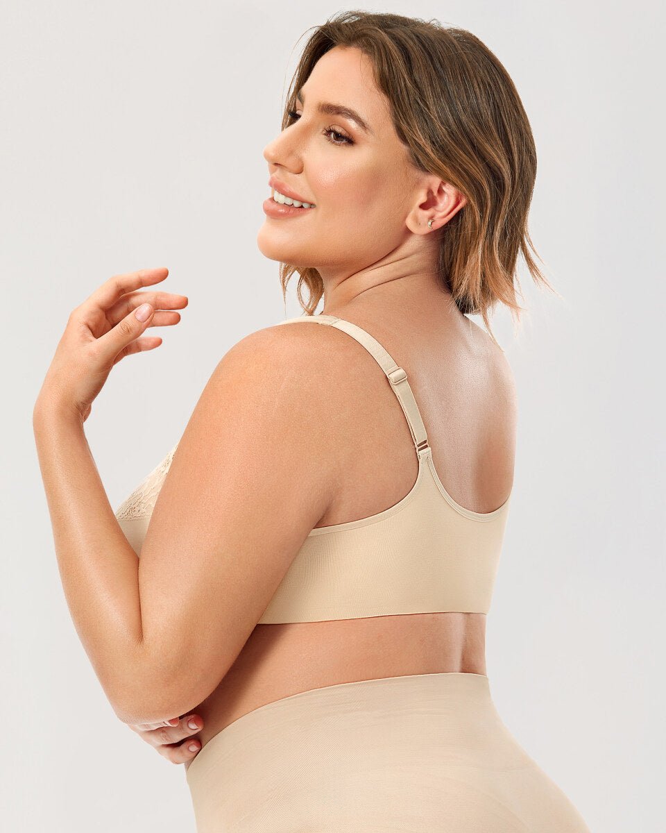Plus Size Front Closure Lace Underwire Bra