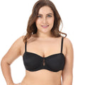 Plus Size Seamless Strapless Underwire Bra – Non-Padded Supportive Bandeau (Up to F Cup)