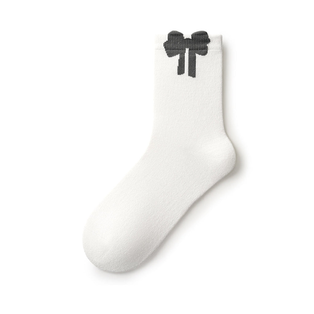 Shake Your Tail 3D Cuff Kawaii Mid-Calf Socks – Women's Pastel 5-Pair All-Season Set