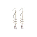 Wavy Chandelier Gold Earrings